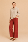 CALCA WIDE LEG DENIM TELHA